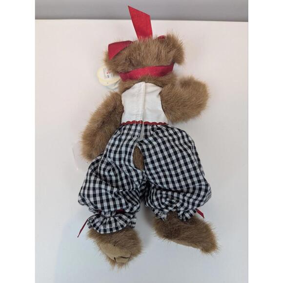 Boyds Bears Plush Bear with Floral Embroidered Dress and Red Bow - Picture 2 of 8